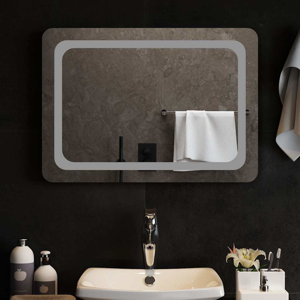 Miroir de salle de bain LED 70x50 cm