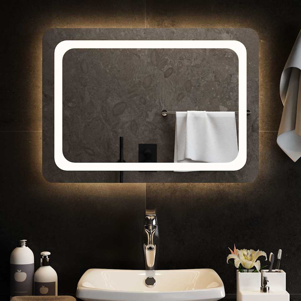 Miroir de salle de bain LED 70x50 cm