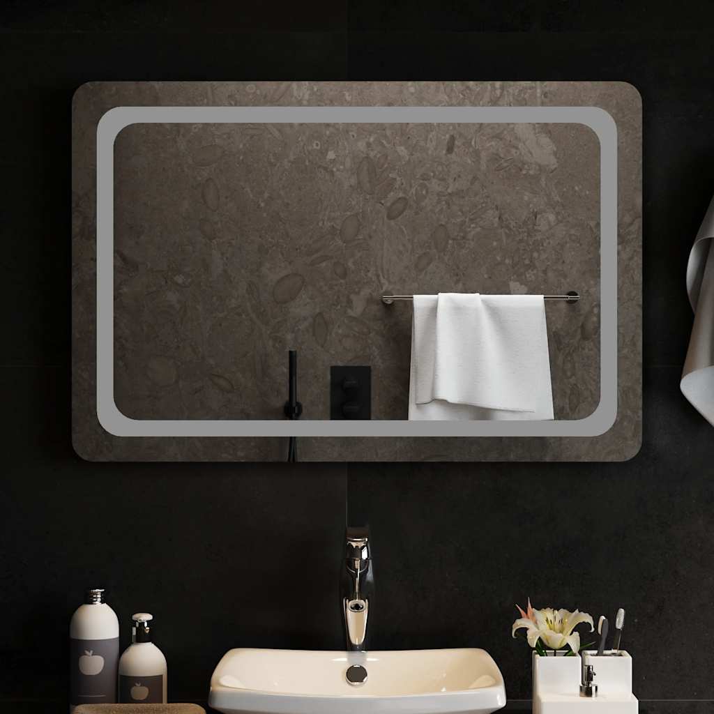 Miroir de salle de bain LED 90x60 cm