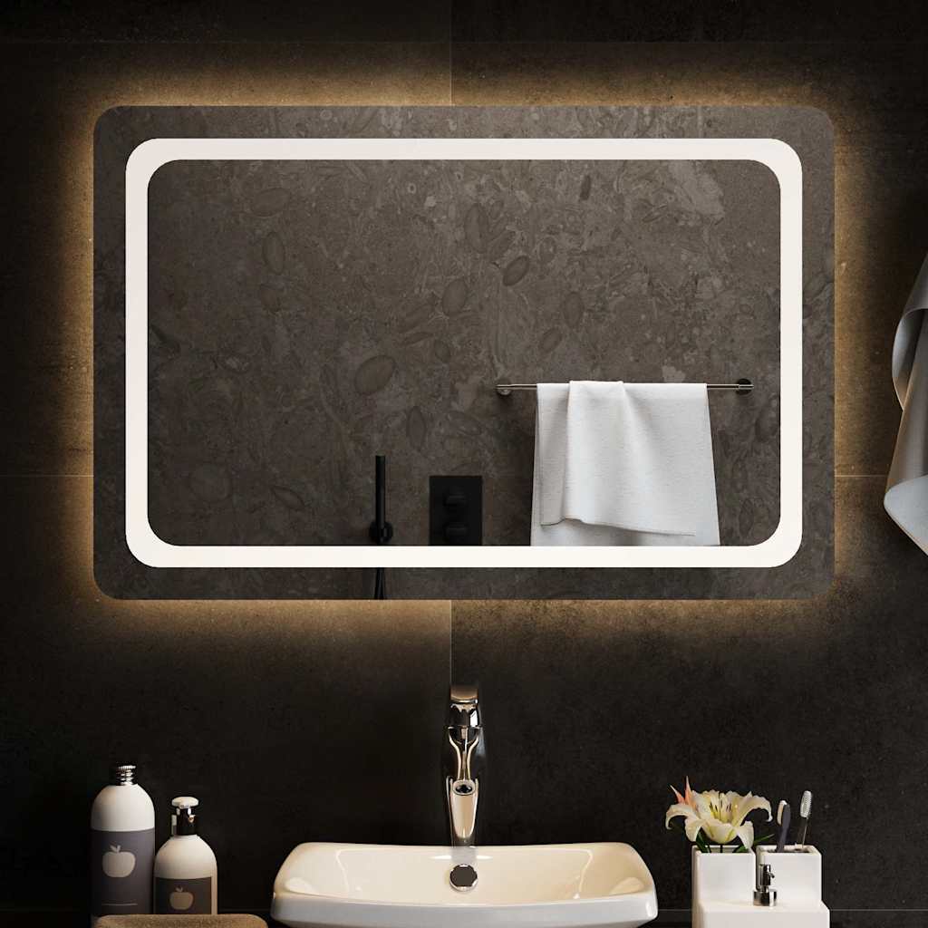 Miroir de salle de bain LED 90x60 cm