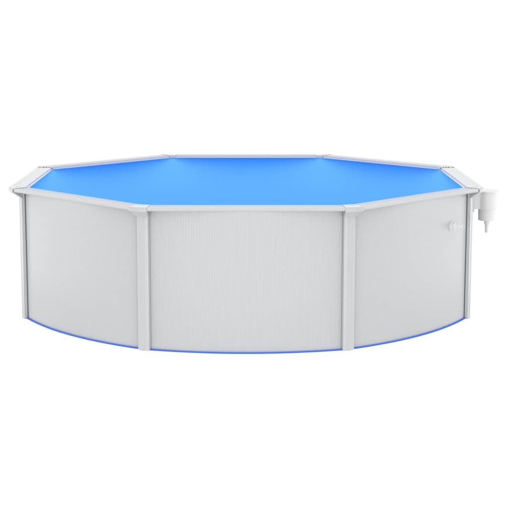 Pool mit Sandfilterpumpe und Leiter 460x120 cm
