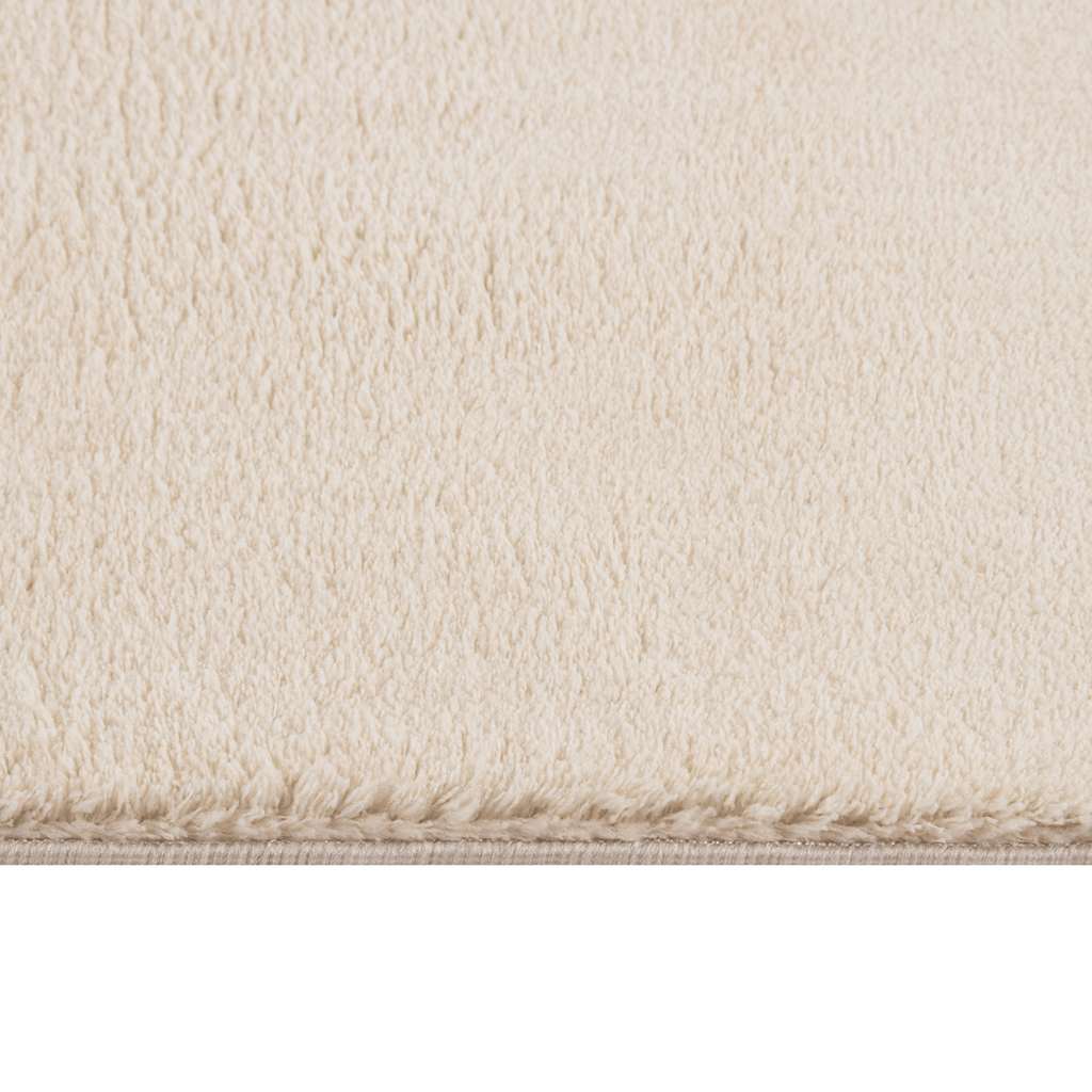 Tapis lavable Moelleux Poils courts 160x230 Antidérapant Beige