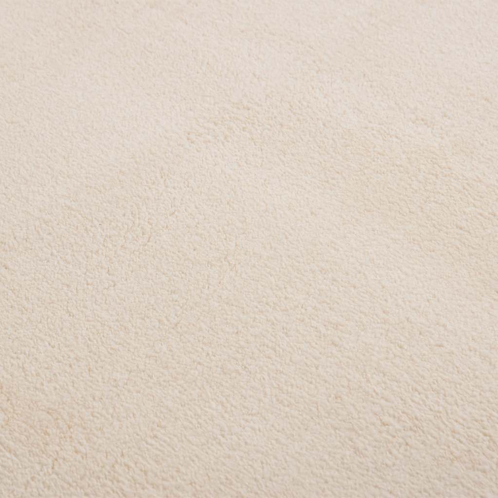 Tapis lavable Moelleux Poils courts 160x230 Antidérapant Beige
