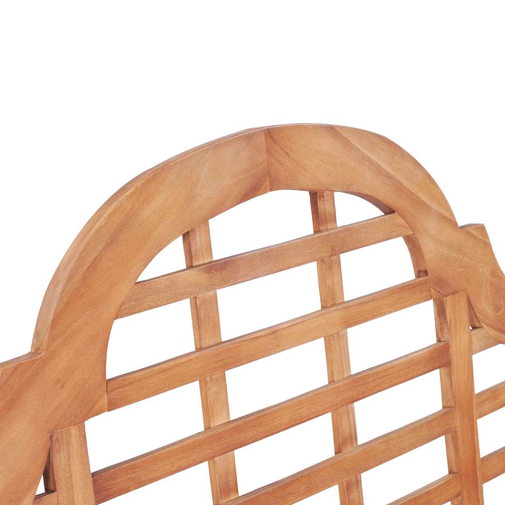 Gartenbank 127x58,5x92,5 cm Massivholz Teak