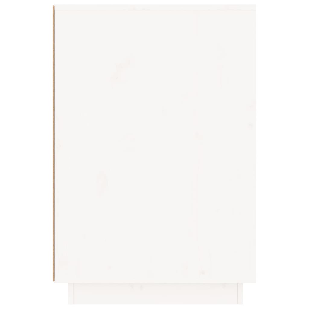 Bureau blanc 140x50x75 cm pin massif