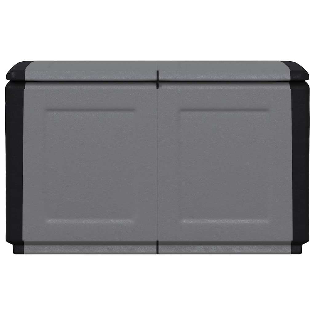 Garten-Aufbewahrungsbox 96x53x57 cm 230 L Dunkelgrau Schwarz