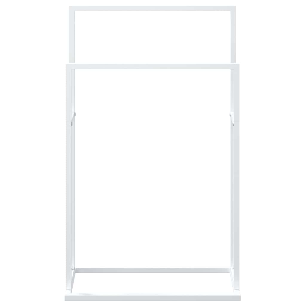 Towel Rack White 48x24x78.5 cm Iron