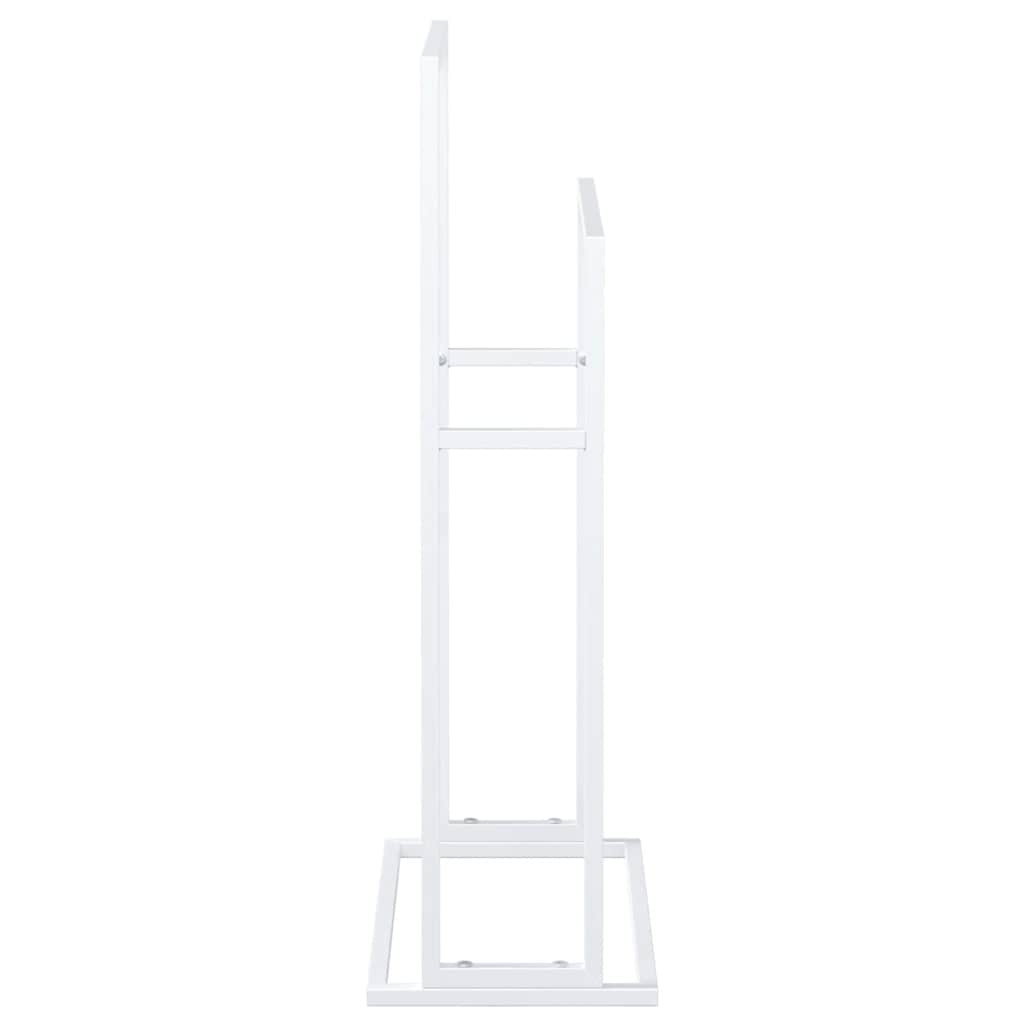 Towel Rack White 48x24x78.5 cm Iron