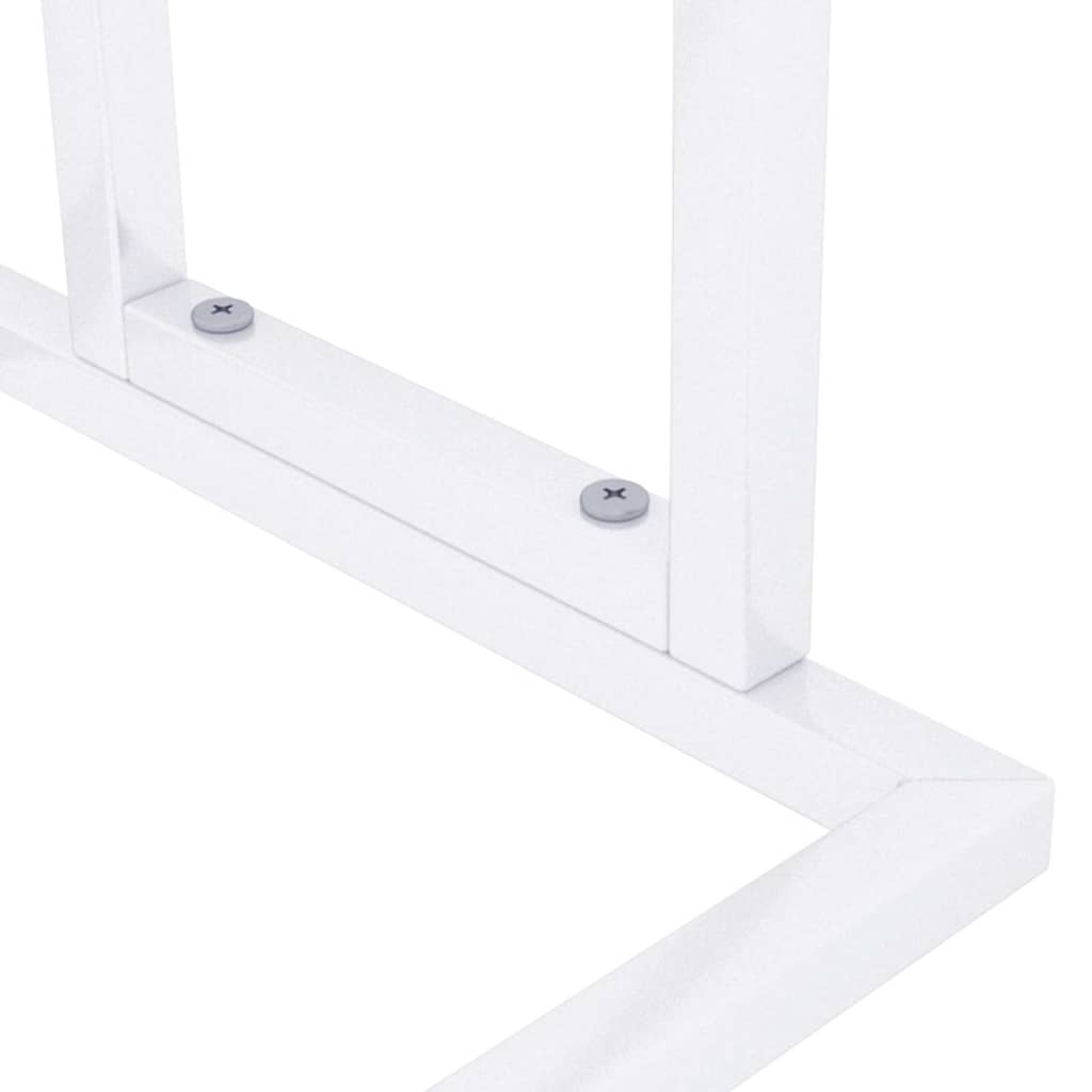 Towel Rack White 48x24x78.5 cm Iron