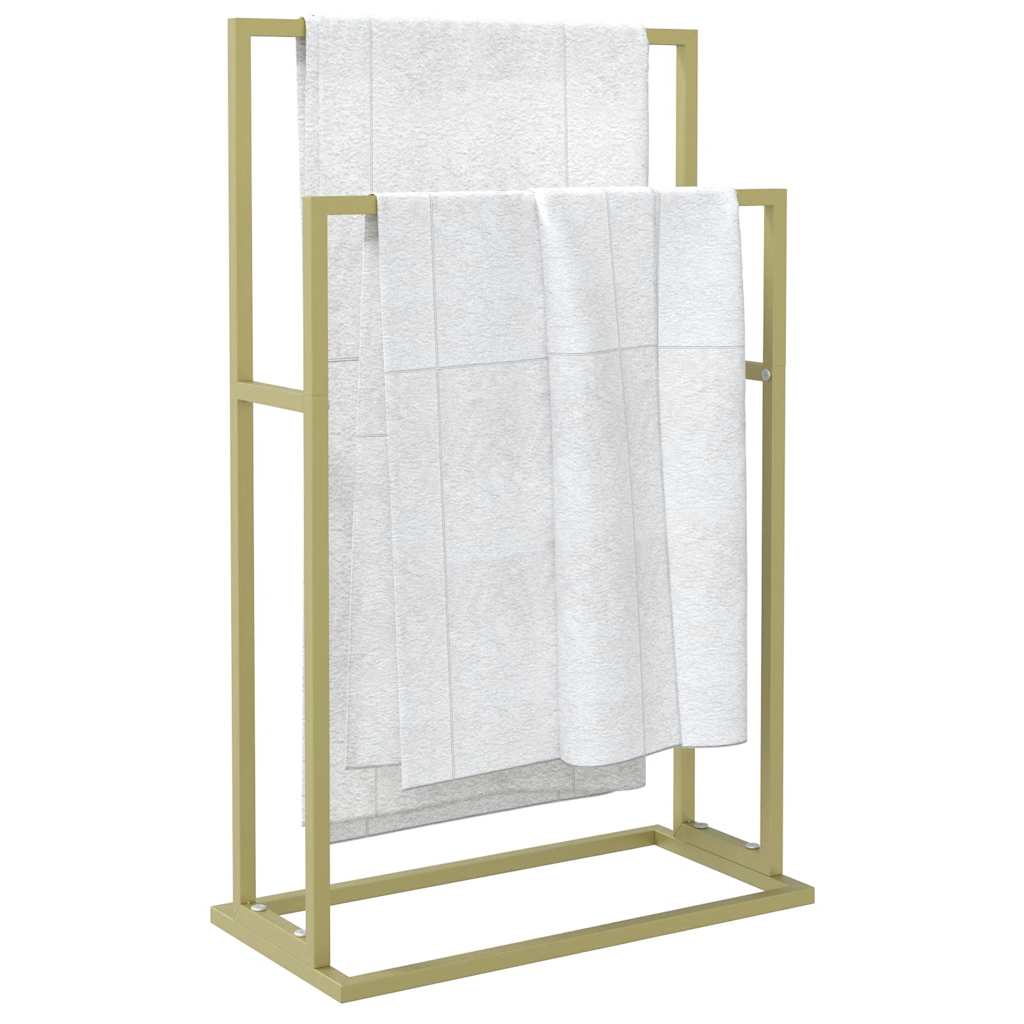 Handtuchständer Gold 48x24x78,5 cm Eisen
