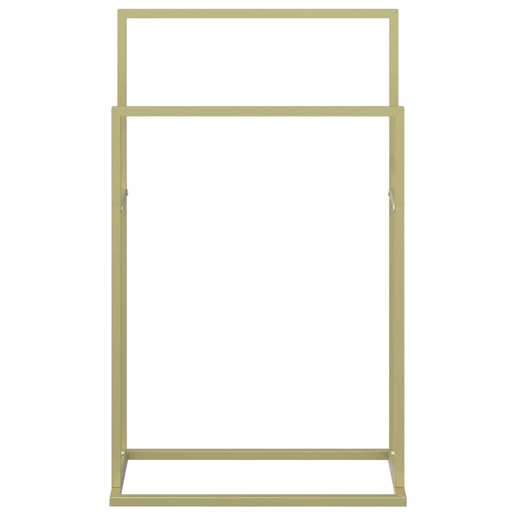 Handtuchständer Gold 48x24x78,5 cm Eisen