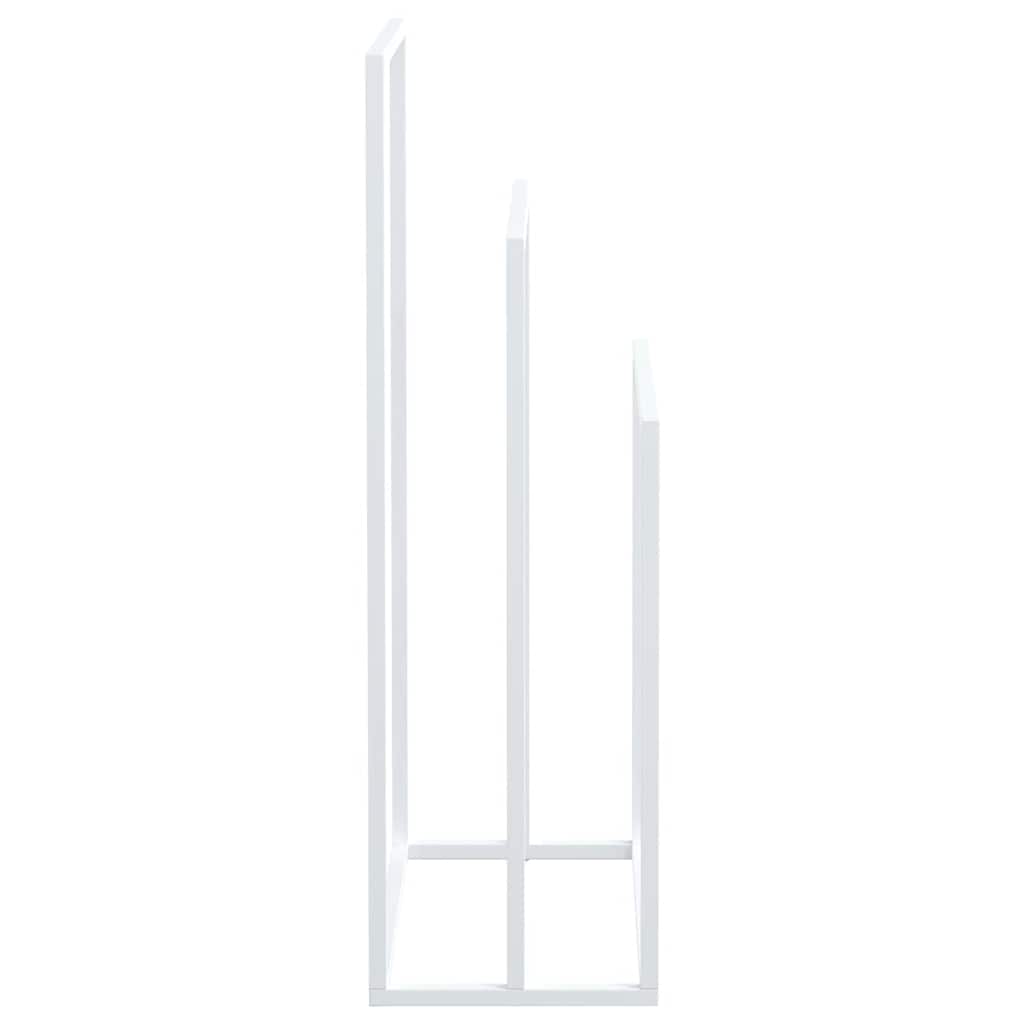 Porte-serviettes Blanc 48x24x79 cm Fer