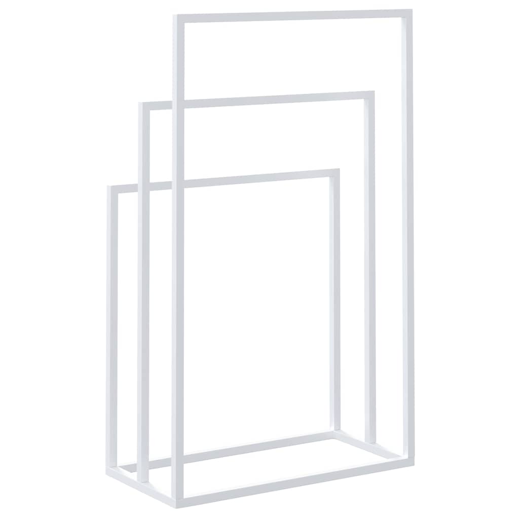 Porte-serviettes Blanc 48x24x79 cm Fer