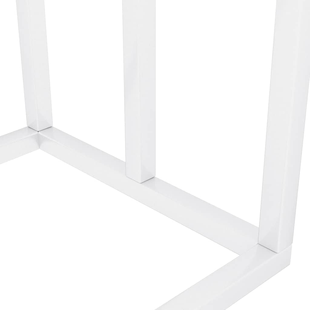 Porte-serviettes Blanc 48x24x79 cm Fer