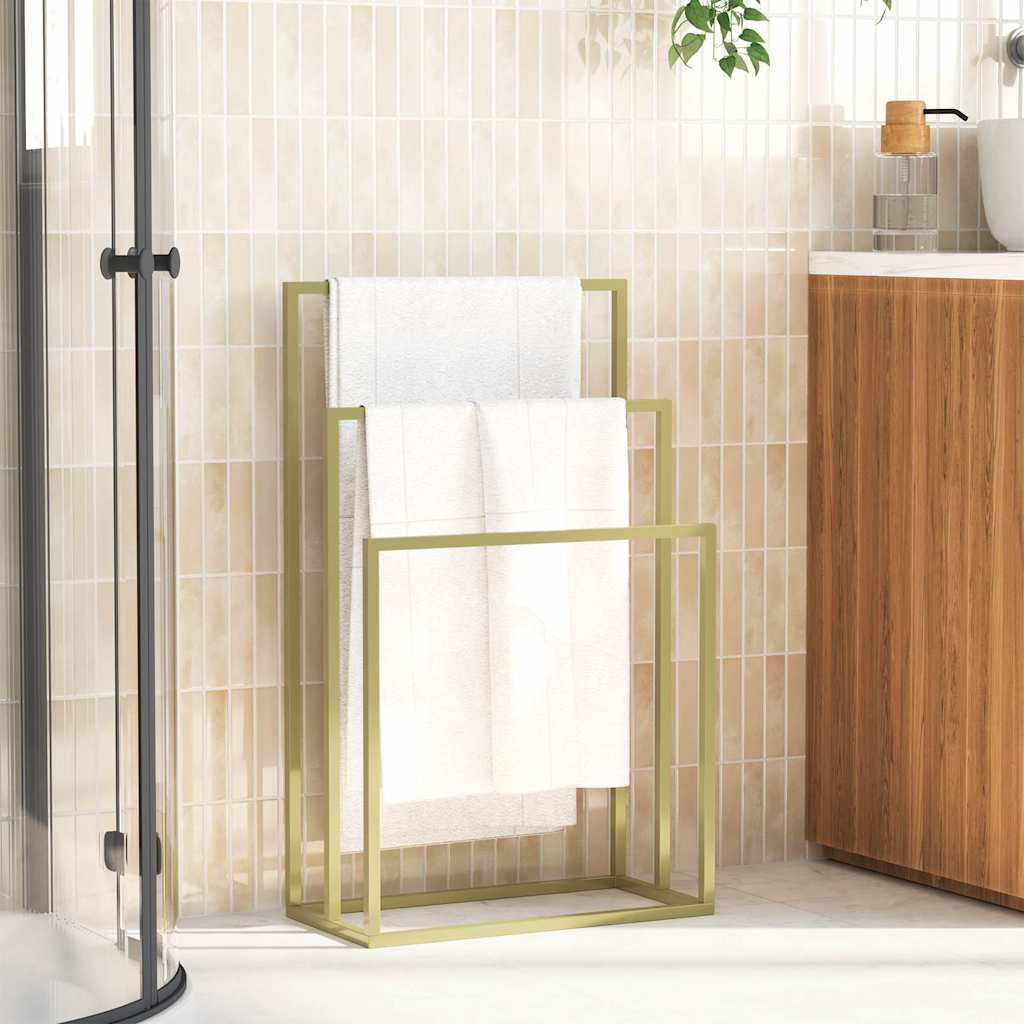 Towel Rack Golden 48x24x79 cm Iron
