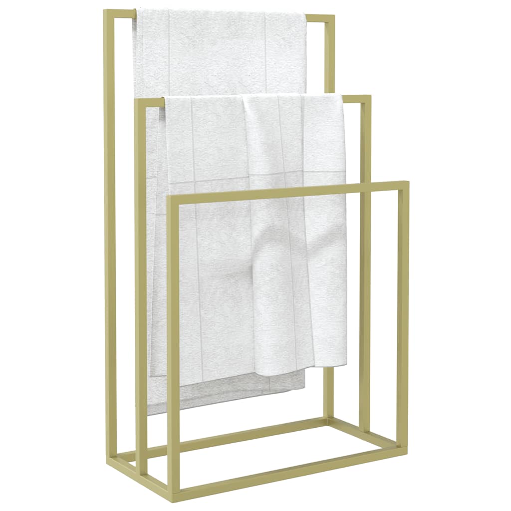 Towel Rack Golden 48x24x79 cm Iron