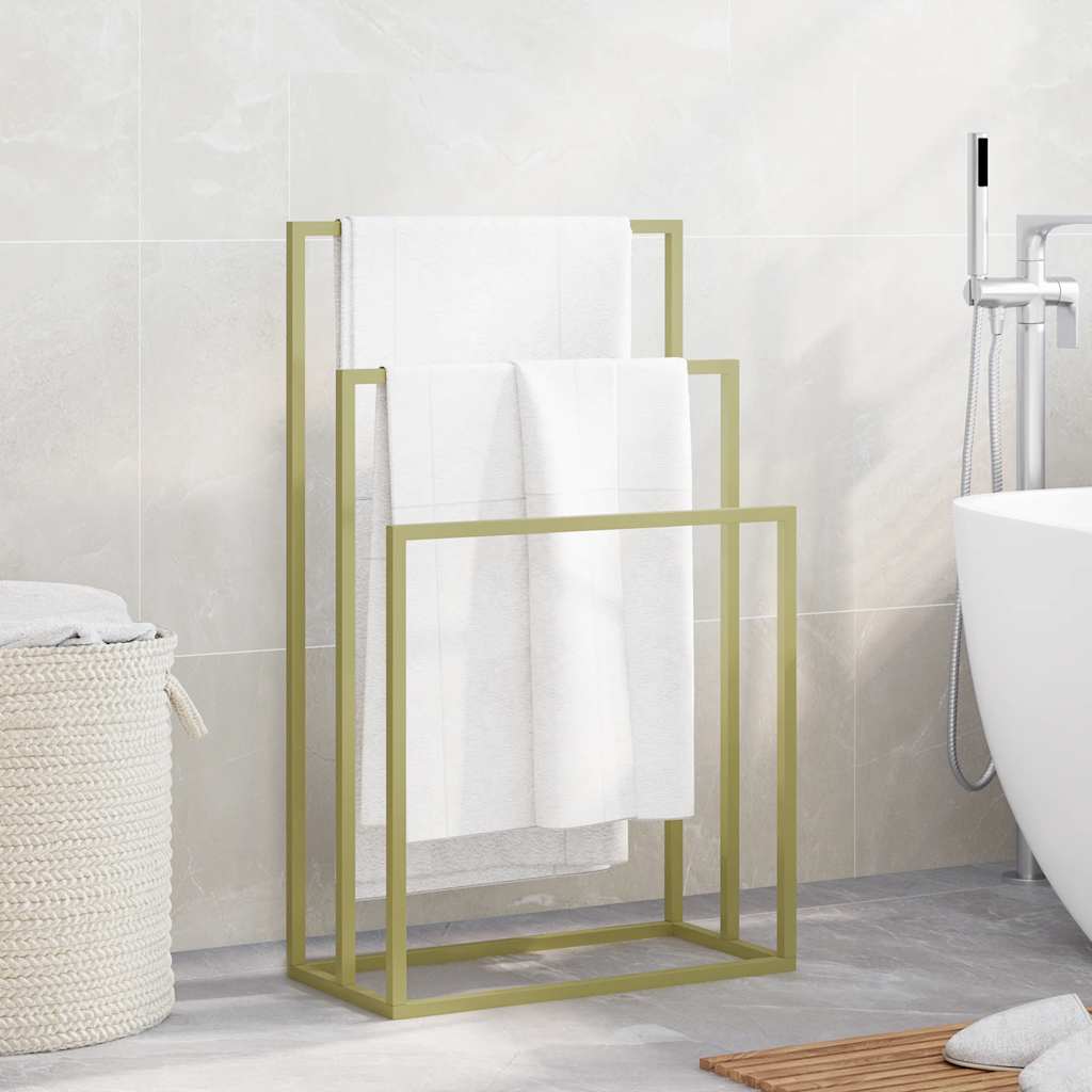 Towel Rack Golden 48x24x79 cm Iron