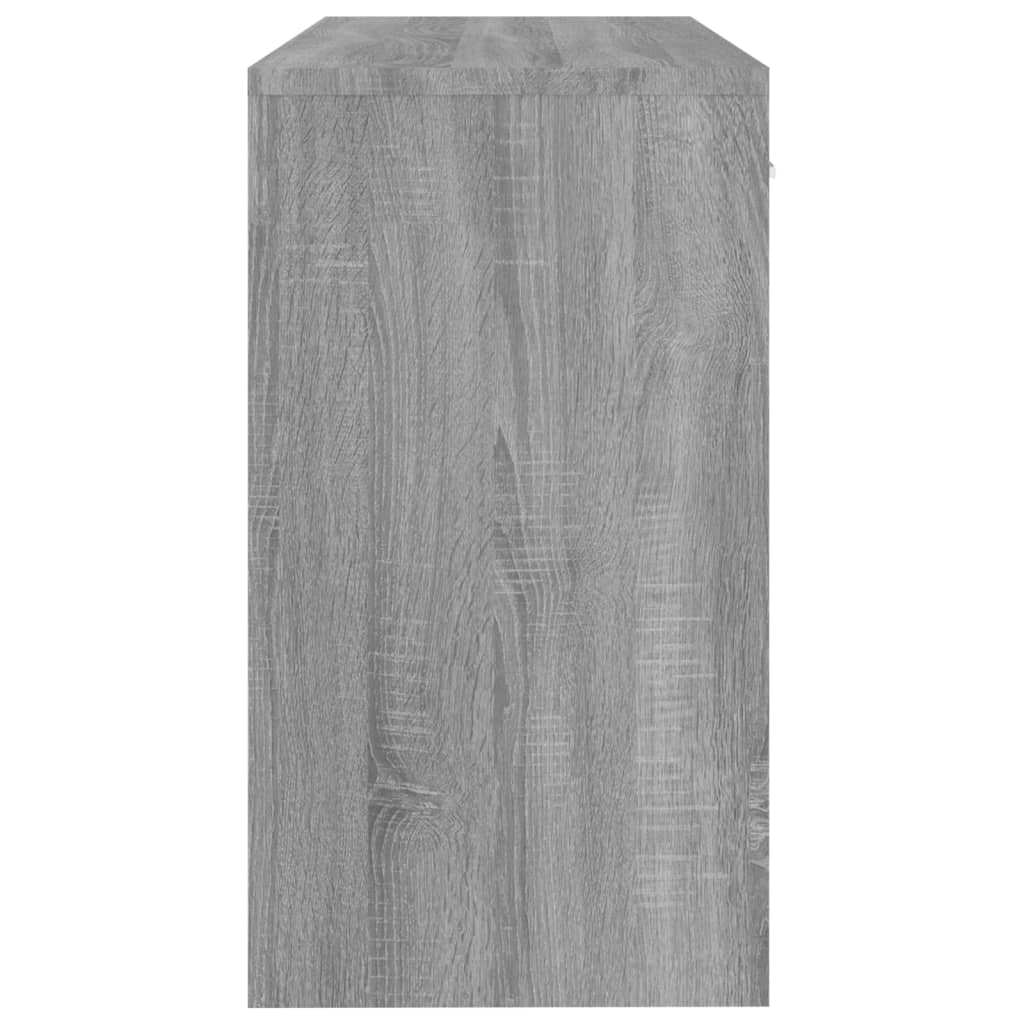 Bureau avec rangement Gris Sonoma 100x40x73 cm