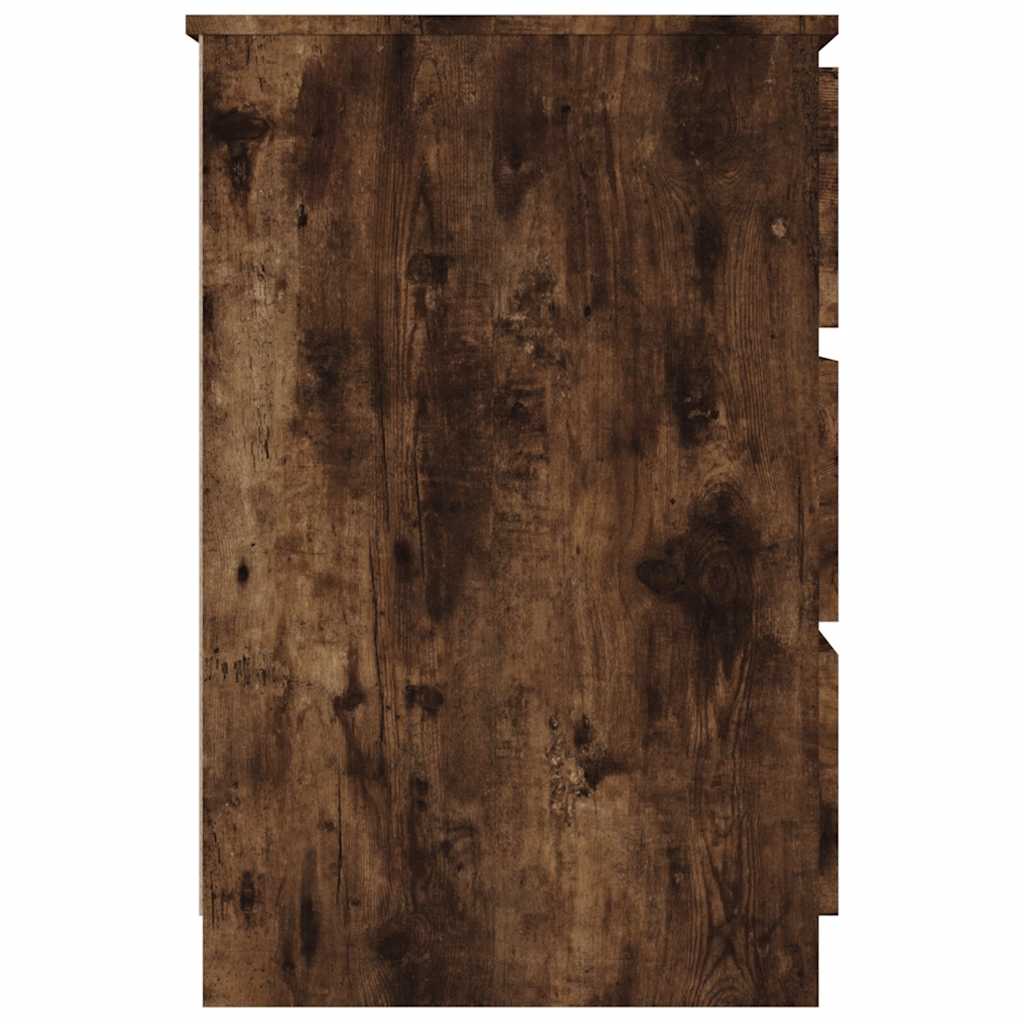 Desk Smoked Oak 140x50x77 cm Engineered Wood