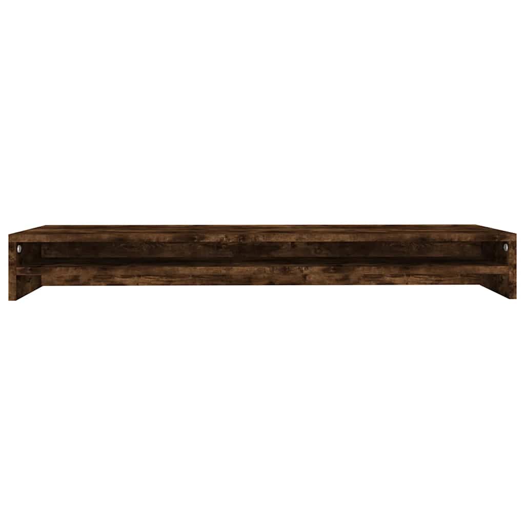 Monitor Stand Smoked Oak 100x24x13 cm Wood-based Material
