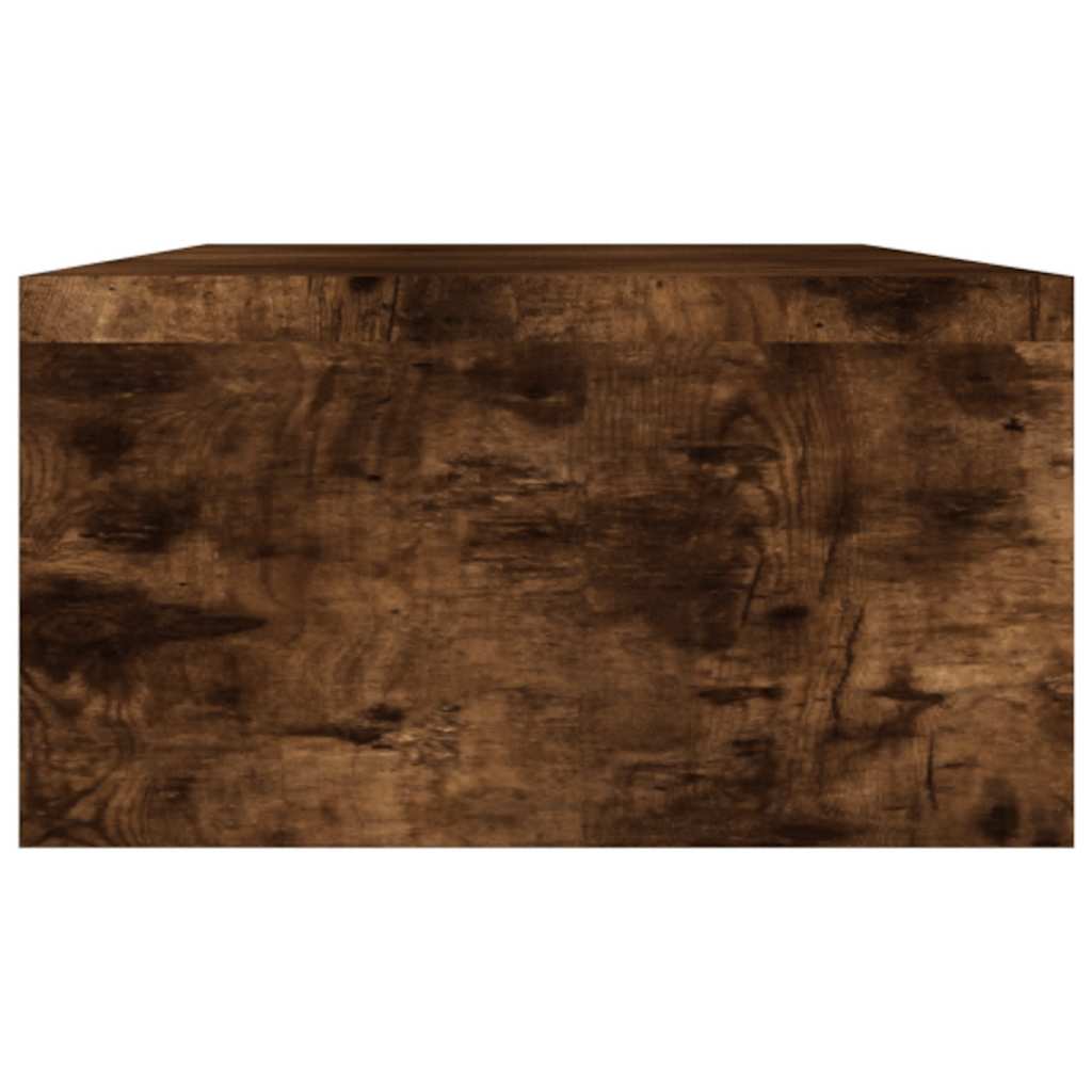 Monitor Stand Smoked Oak 100x24x13 cm Wood-based Material