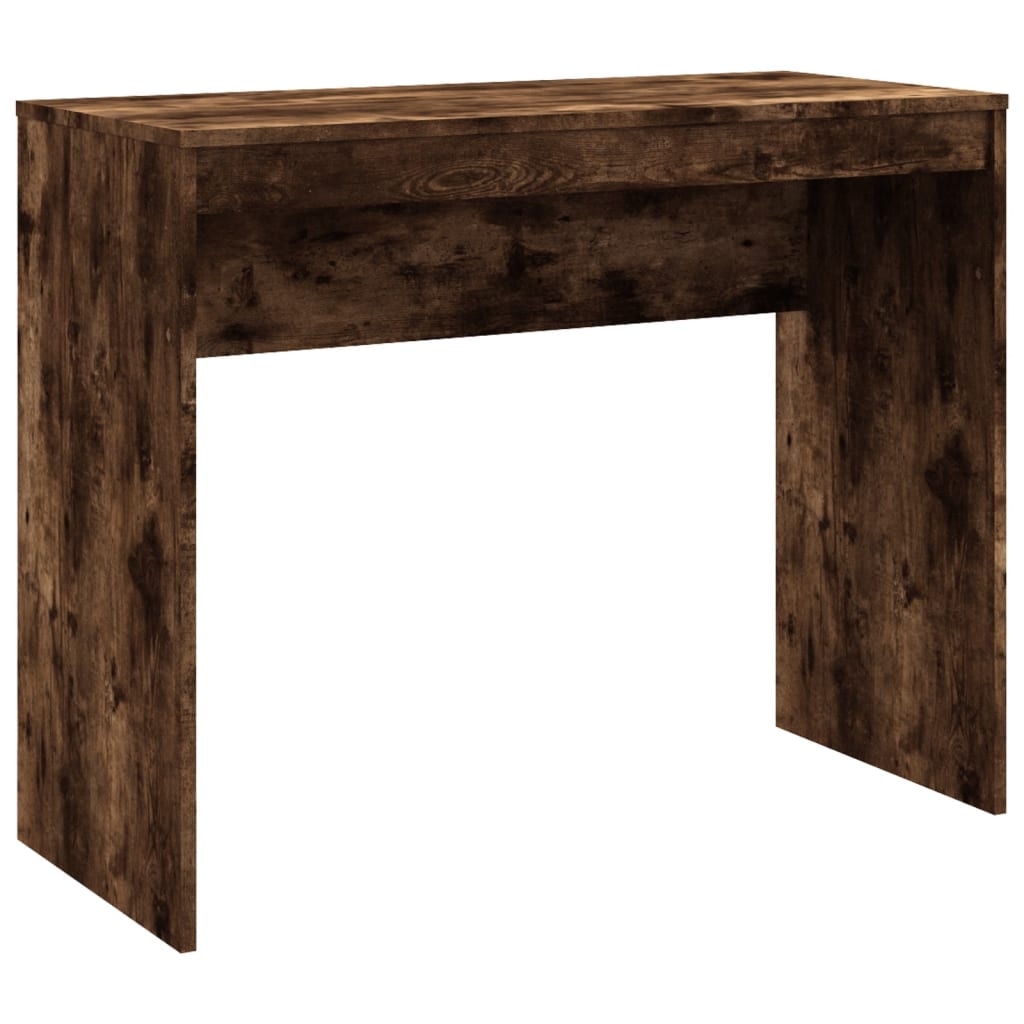 Bureau chêne fumé 90x40x72 cm, matériau à base de bois
