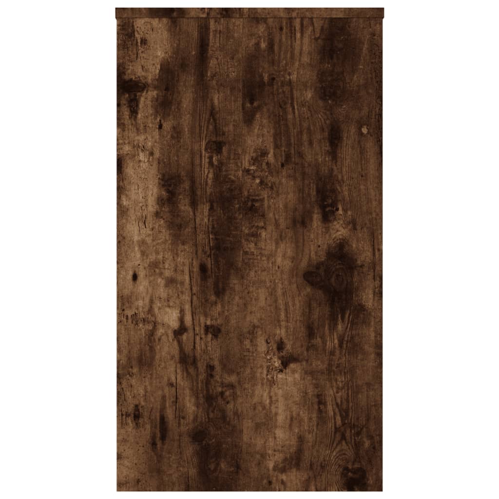 Bureau chêne fumé 90x40x72 cm, matériau à base de bois