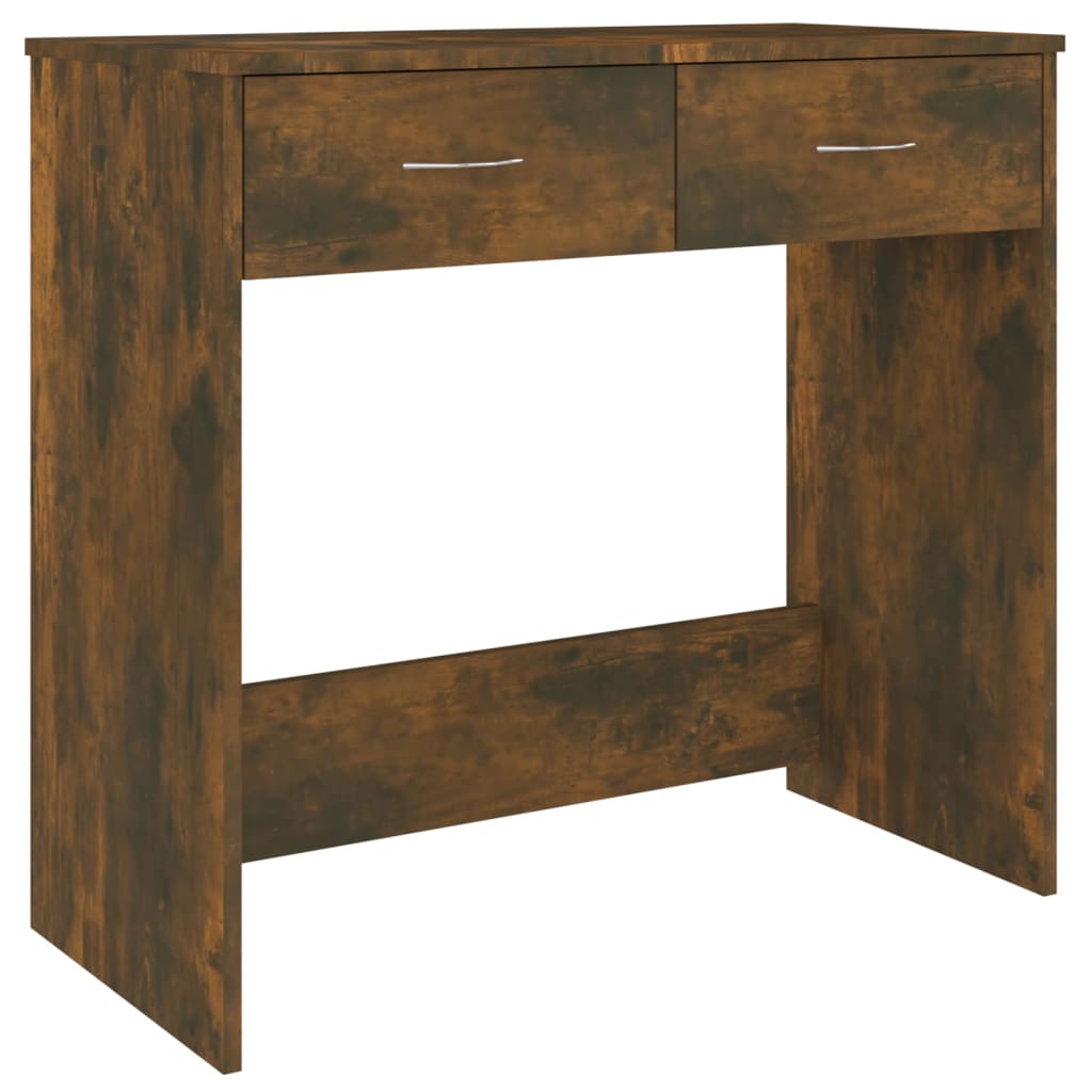 Bureau Chêne fumé 80x40x75 cm Matériau à base de bois