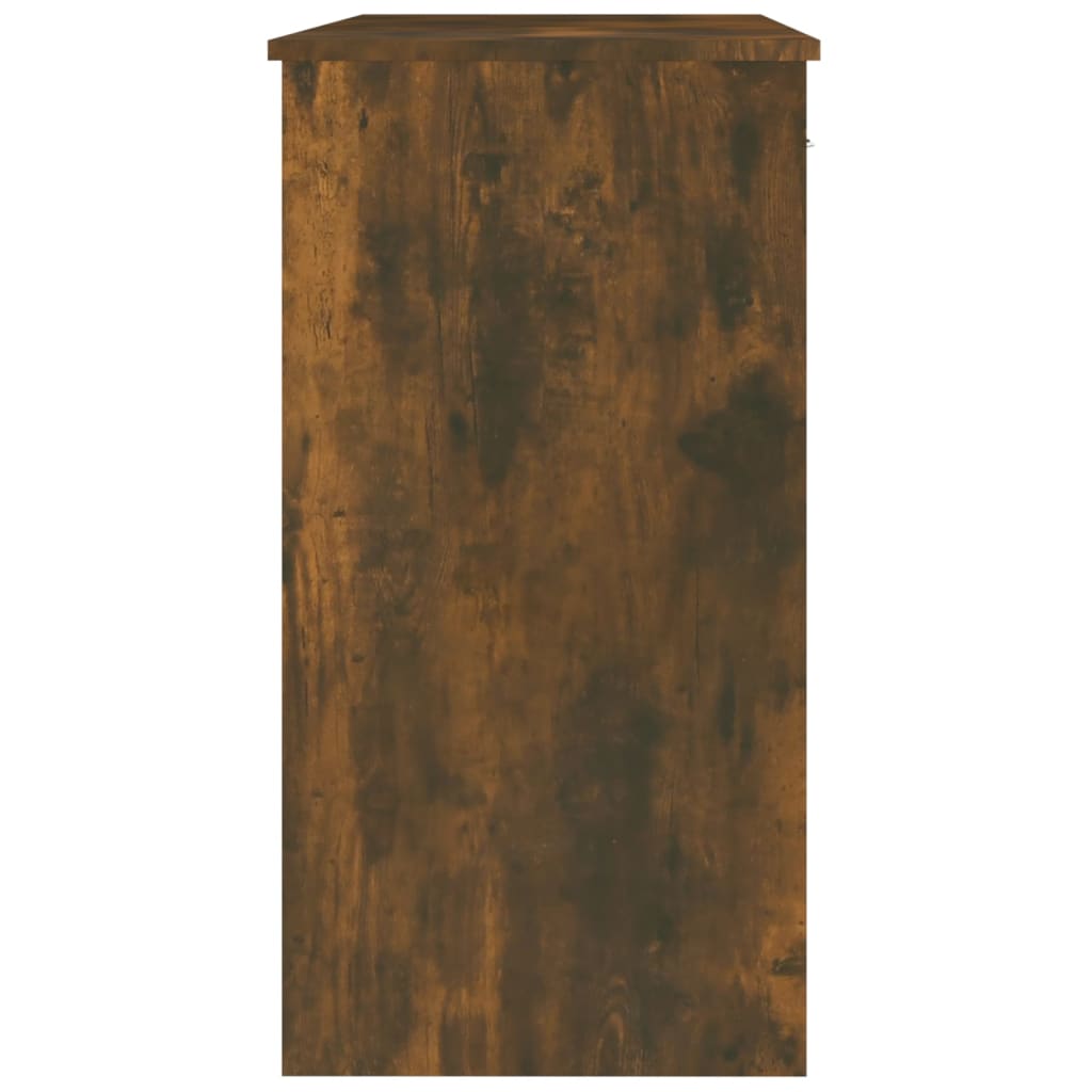 Bureau Chêne fumé 80x40x75 cm Matériau à base de bois
