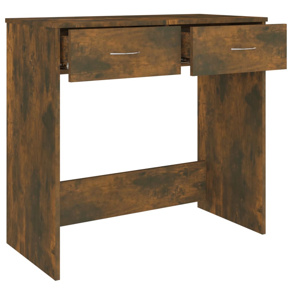 Bureau Chêne fumé 80x40x75 cm Matériau à base de bois