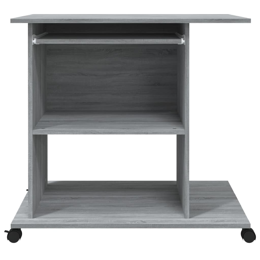 Desk Grey Sonoma 80x50x75 cm Engineered Wood