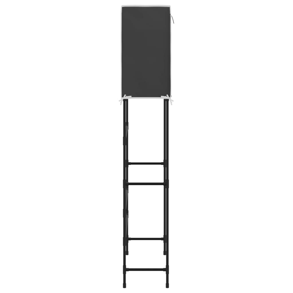 Étagère pour machine à laver 2 tablettes Noir 71x29,5x170,5 cm Fer