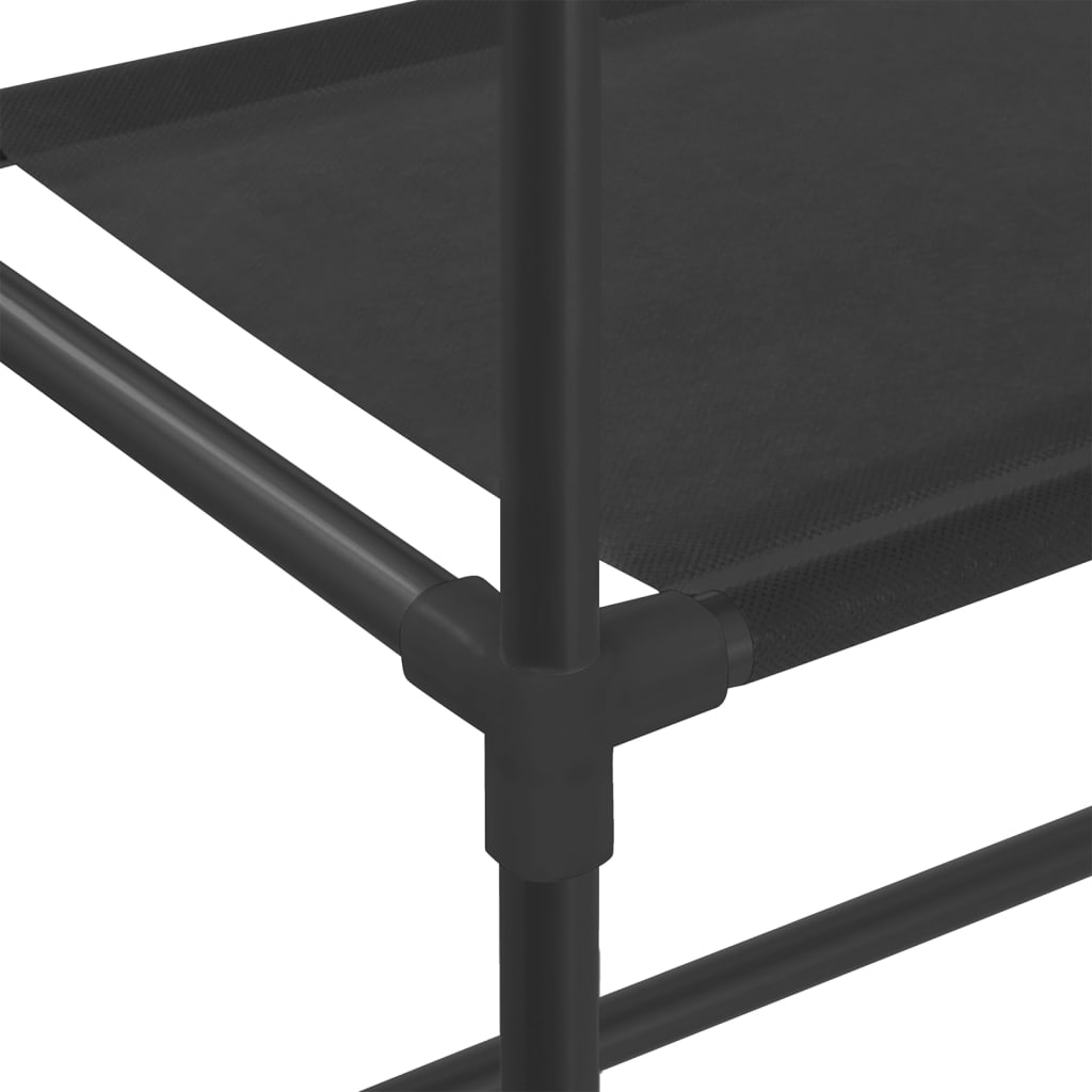 Étagère pour machine à laver 2 tablettes Noir 71x29,5x170,5 cm Fer