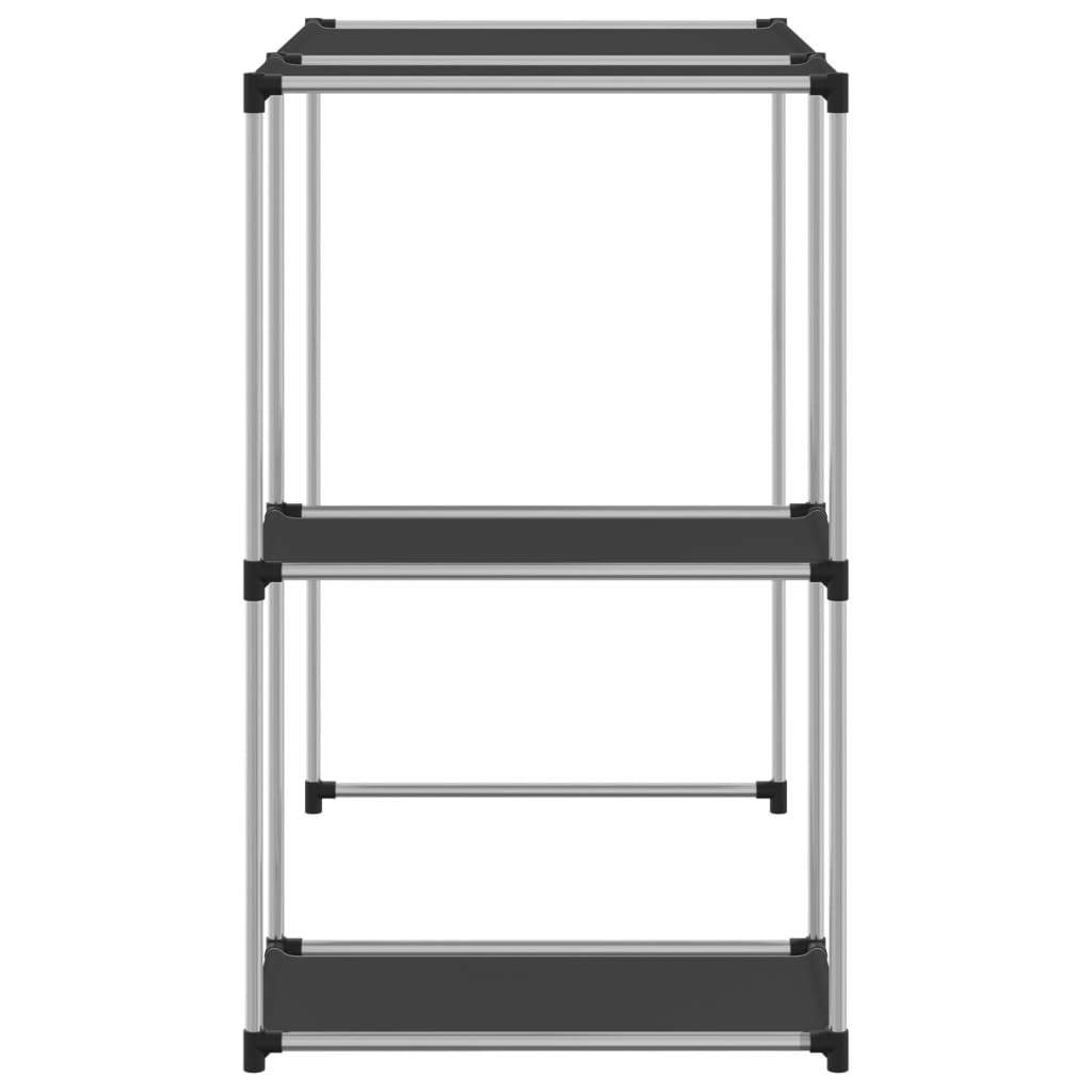 Étagère de machine à laver noire 87x55x90,5 cm Fer