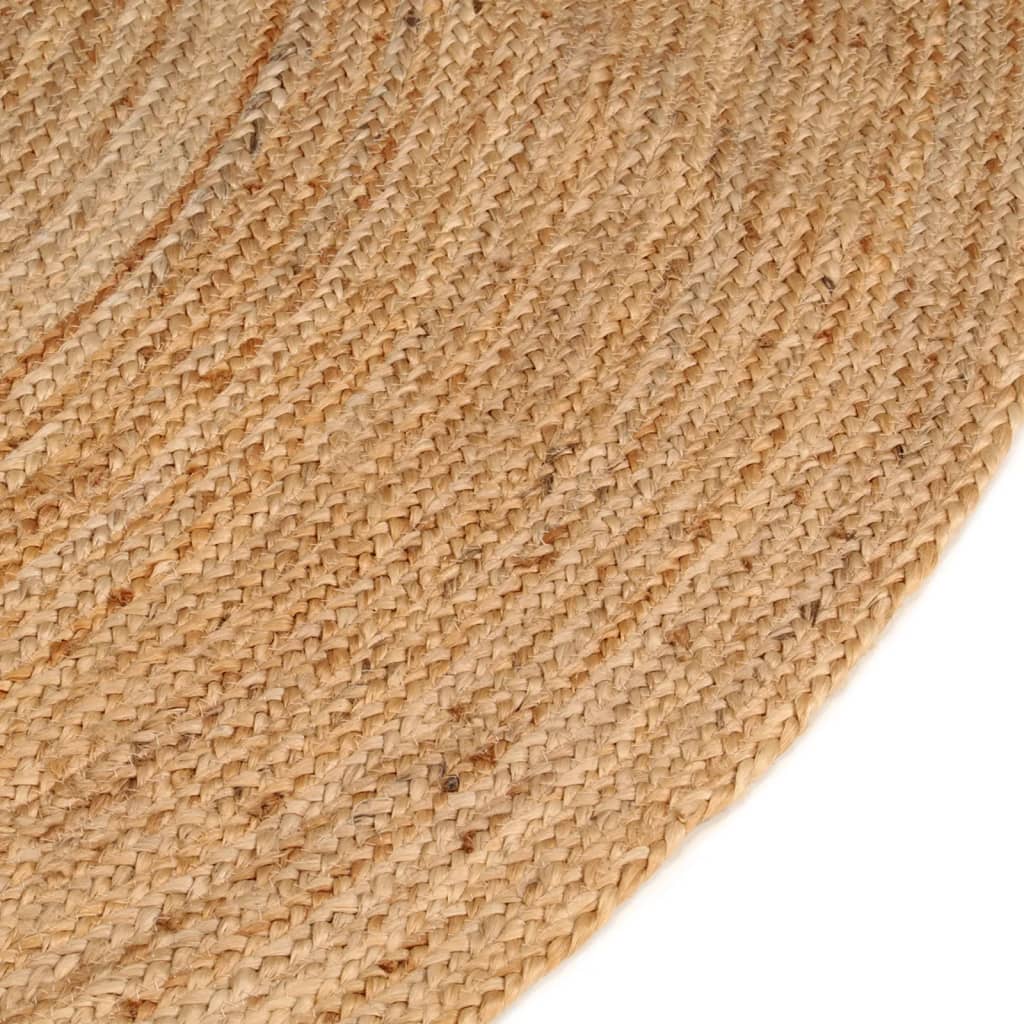 Jute Braided Rug 240 cm Round