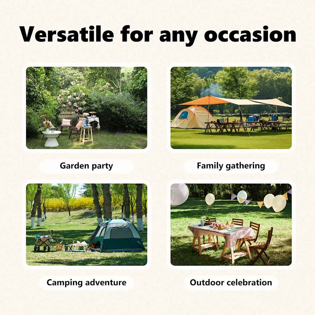 Partyzelt Faltbar mit Seitenwänden Blau 3x6 m