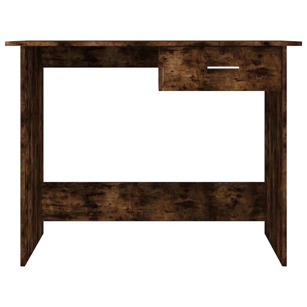 Bureau en chêne fumé 100x50x76 cm Matériau à base de bois