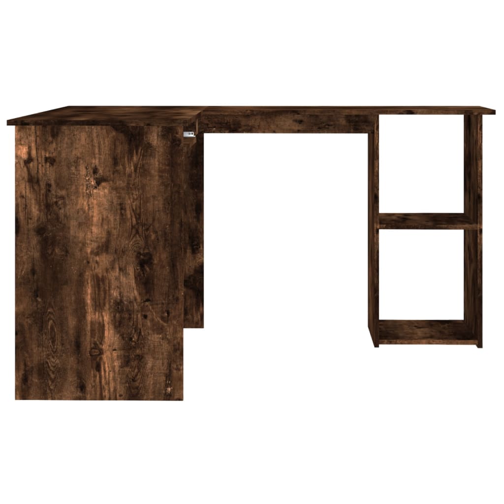 Corner desk smoked oak 120x140x75 cm wood material