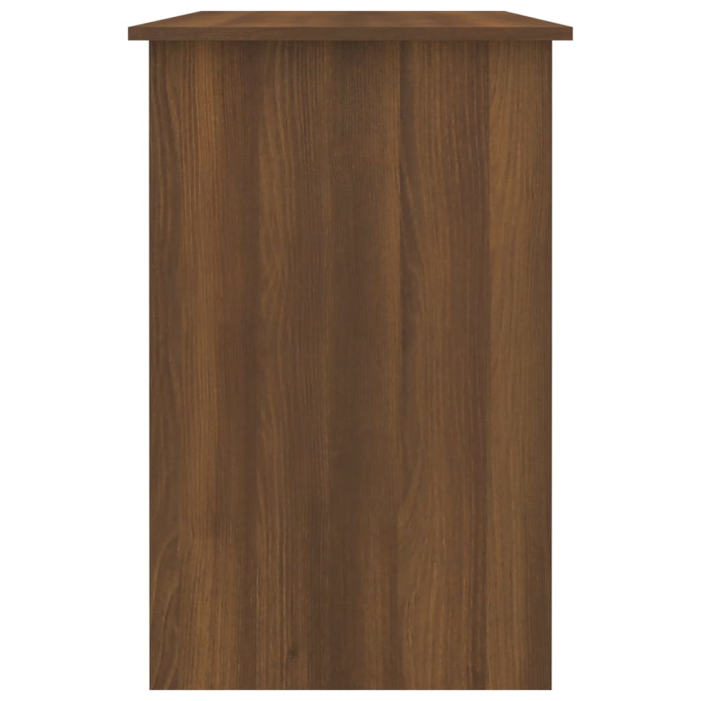 Desk Brown Oak Effect 100x50x76 cm Engineered Wood