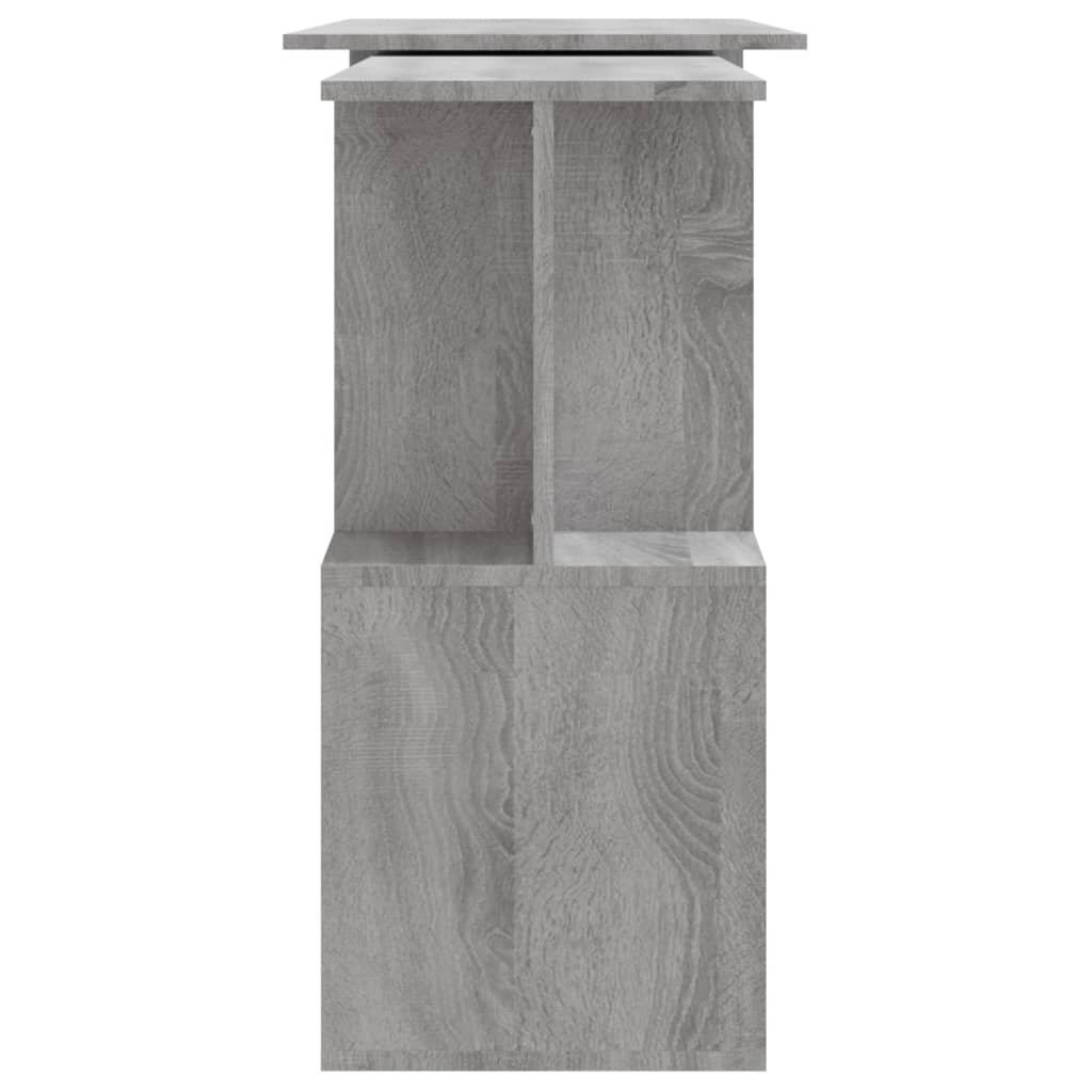 Corner Desk Gray Sonoma 200x50x76 cm Wood Material