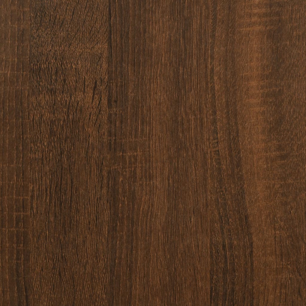 Corner Desk Brown Oak Effect 200x50x76 cm Engineered Wood
