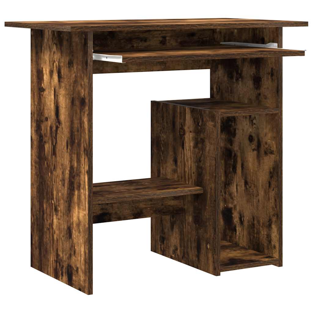 Bureau Chêne fumé 80x45x74 cm Matériau à base de bois