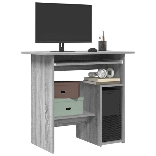 Schreibtisch Grau Sonoma 80x45x74 cm Holzwerkstoff