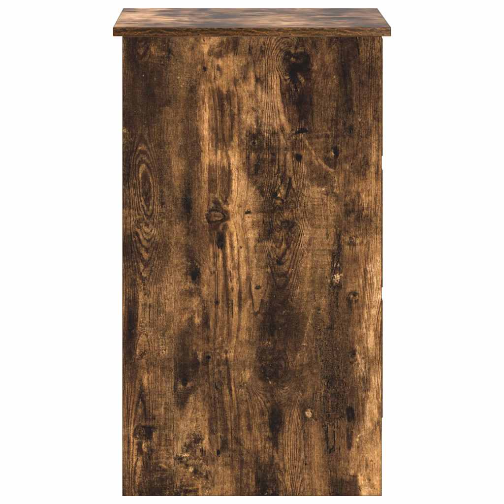 Bureau chêne fumé 90x45x76 cm bois d'ingénierie