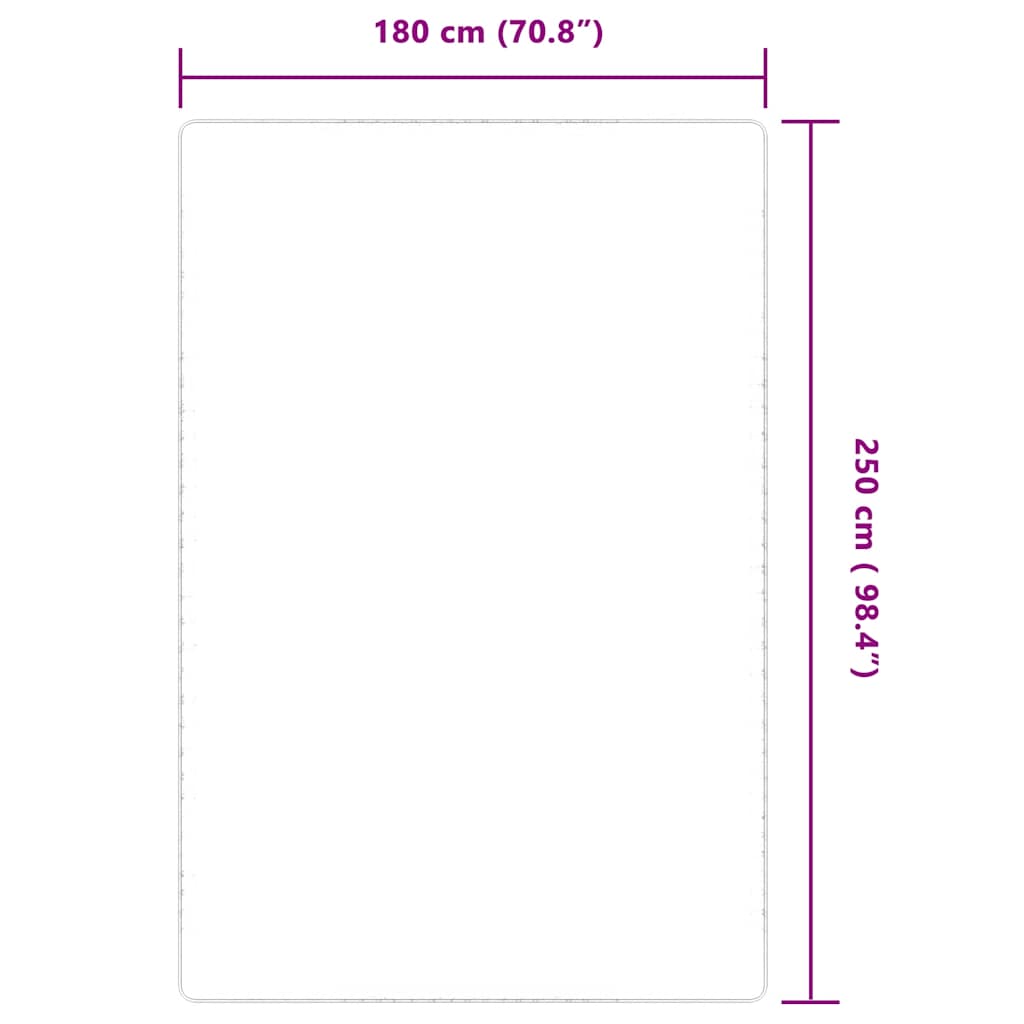 Jute rug with latex backing 180x250 cm