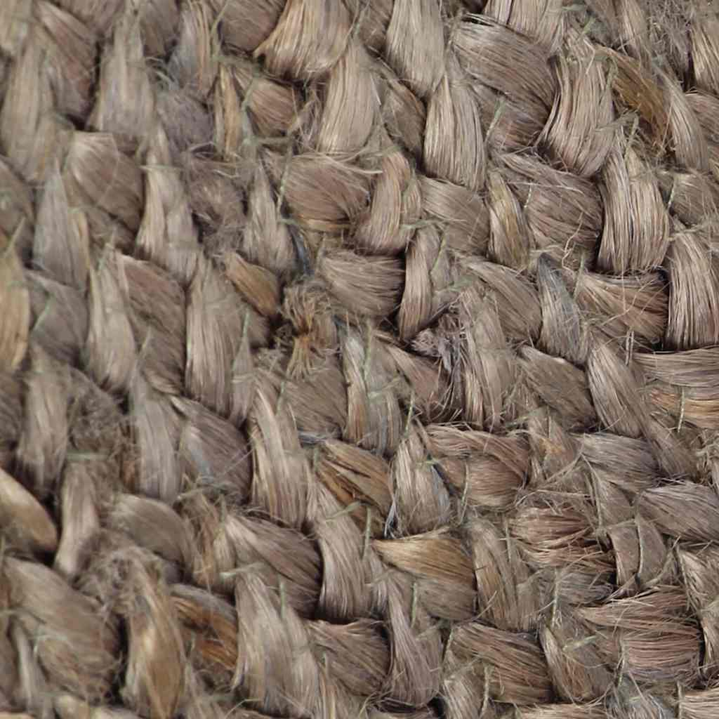 Tapis fait main Jute Rond 240 cm Gris