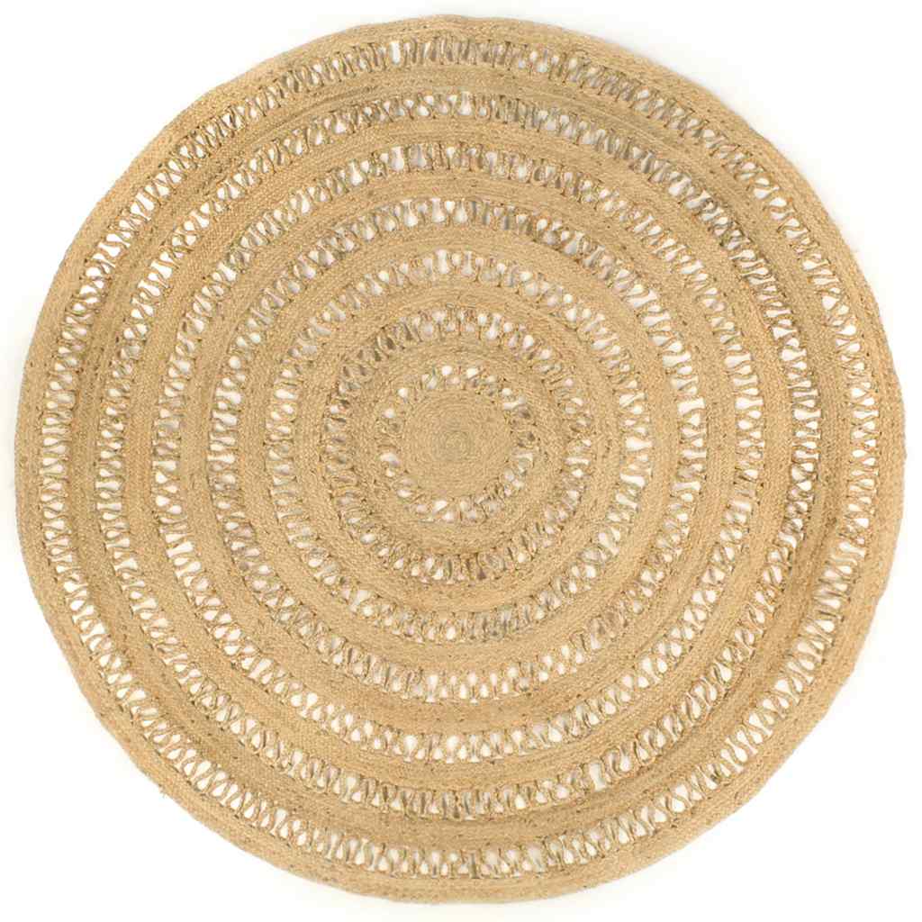Tapis tressé à la main en jute 210 cm