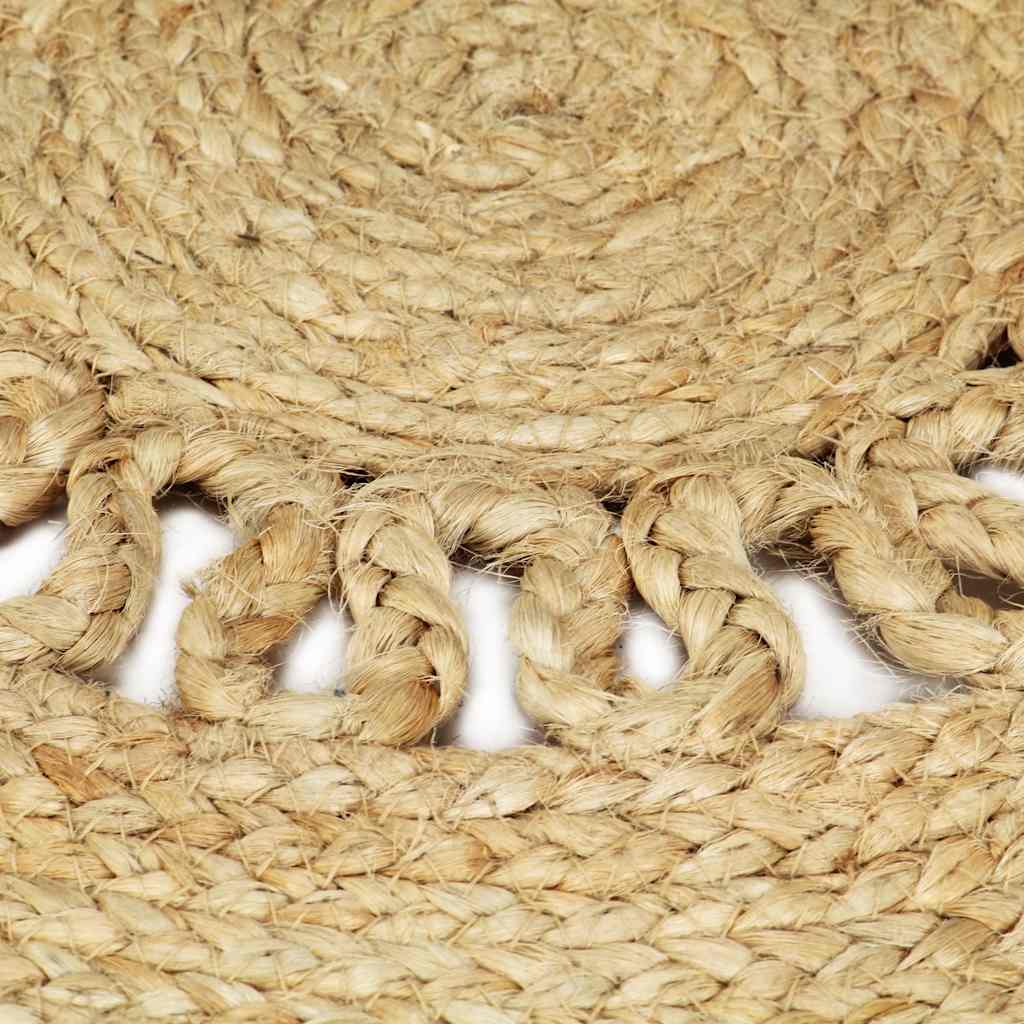 Tapis tressé à la main en jute 210 cm