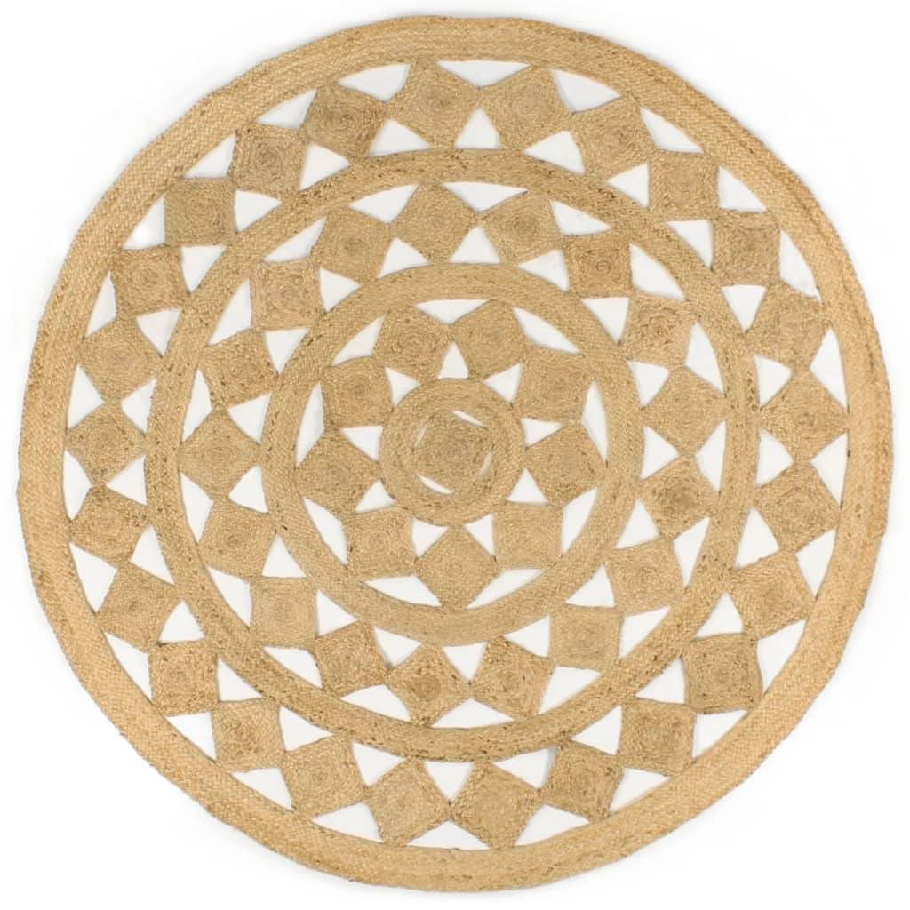 Handmade Braided Jute Rug 180 cm