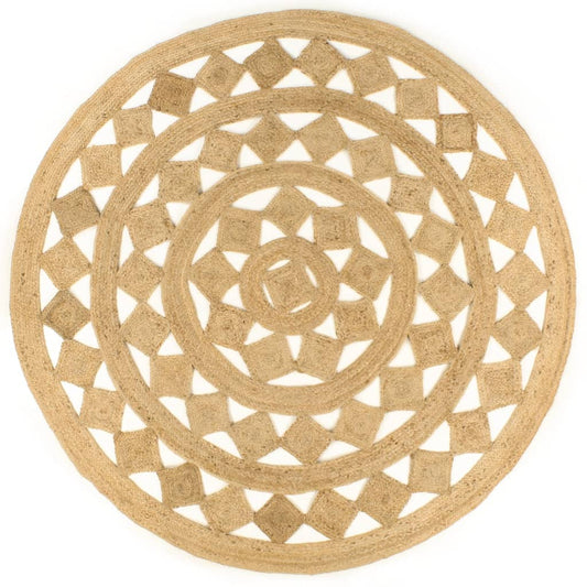 Handmade Braided Jute Rug 210 cm